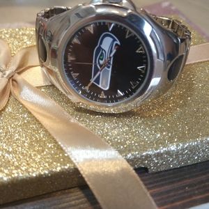 Stainless Steel Seahawks Watch